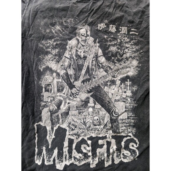 MISFITS Junji Ito Night Of The Living Dead Shirt Small Double-Sided Horror Punk - Picture 3 of 5